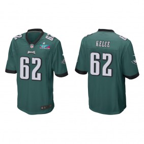 Jason Kelce Men's Philadelphia Eagles Super Bowl LVII Midnight Green Game Jersey