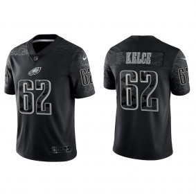 Jason Kelce Philadelphia Eagles Black Reflective Limited Jersey