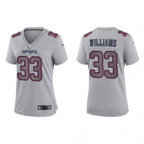 Joejuan Williams Women's New England Patriots Gray Atmosphere Fashion Game Jersey