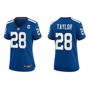 Jonathan Taylor Women Indianapolis Colts Royal Indiana Nights Game Jersey