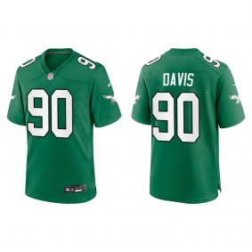 Jordan Davis Philadelphia Eagles Kelly Green Alternate Game Jersey