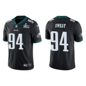 Josh Sweat Men's Philadelphia Eagles Super Bowl LVII Black Vapor Limited Jersey