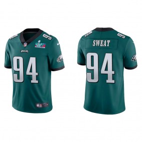 Josh Sweat Men's Philadelphia Eagles Super Bowl LVII Green Vapor Limited Jersey