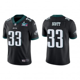 Josiah Scott Men's Philadelphia Eagles Super Bowl LVII Black Vapor Limited Jersey