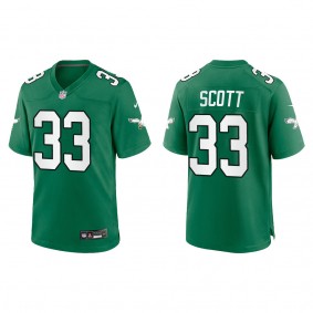 Josiah Scott Philadelphia Eagles Kelly Green Alternate Game Jersey