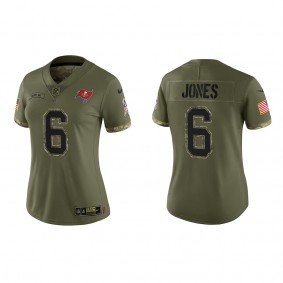 Julio Jones Women's Tampa Bay Buccaneers Olive 2022 Salute To Service Limited Jersey