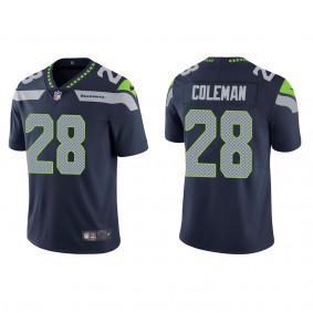 Men's Seattle Seahawks Justin Coleman Navy Vapor Limited Jersey