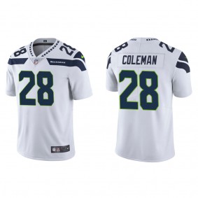 Men's Seattle Seahawks Justin Coleman White Vapor Limited Jersey