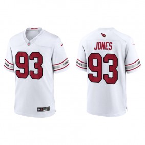 Men's Arizona Cardinals Justin Jones White Game Jersey