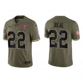 Keanu Neal Tampa Bay Buccaneers Olive 2022 Salute To Service Limited Jersey