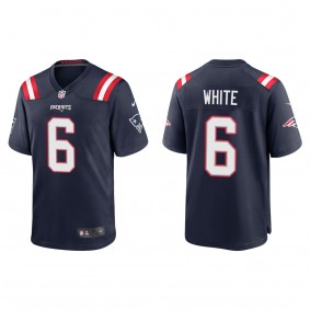 Men's New England Patriots Keion White Navy 2023 NFL Draft Game Jersey