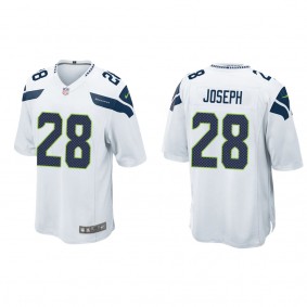 Men's Seattle Seahawks Kelvin Joseph White Game Jersey