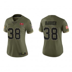 Kenjon Barner Women's Tampa Bay Buccaneers Olive 2022 Salute To Service Limited Jersey