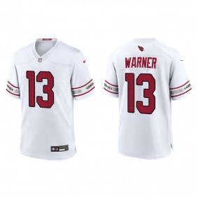 Men's Arizona Cardinals Kurt Warner White Game Jersey