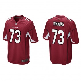 Men's Arizona Cardinals Lachavious Simmons Cardinal Game Jersey