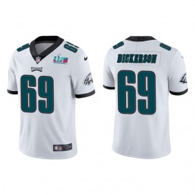 Landon Dickerson Men's Philadelphia Eagles Super Bowl LVII White Vapor Limited Jersey