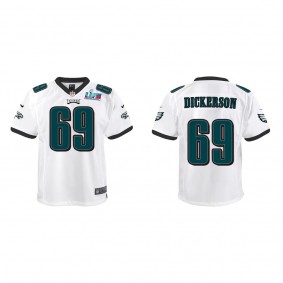 Landon Dickerson Youth Philadelphia Eagles Super Bowl LVII White Game Jersey