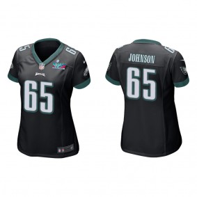 Lane Johnson Women's Philadelphia Eagles Super Bowl LVII Black Game Jersey