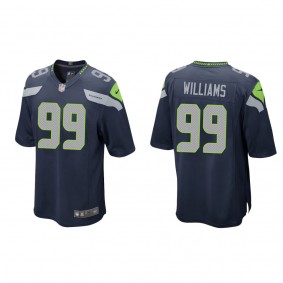 Men's Seattle Seahawks Leonard Williams College Navy Game Jersey