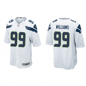 Men's Seattle Seahawks Leonard Williams White Game Jersey