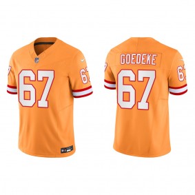 Luke Goedeke Tampa Bay Buccaneers Orange Throwback Vapor F.U.S.E. Limited Jersey