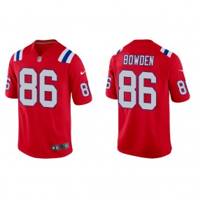 Men's New England Patriots Lynn Bowden Red Alternate Game Jersey