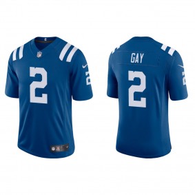 Men's Matt Gay Indianapolis Colts Royal Vapor Limited Jersey