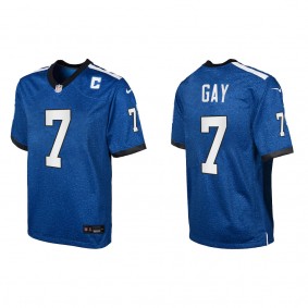 Matt Gay Youth Indianapolis Colts Royal Indiana Nights Game Jersey