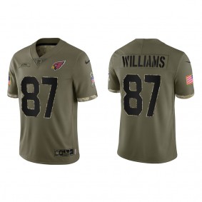 Maxx Williams Arizona Cardinals Olive 2022 Salute To Service Limited Jersey