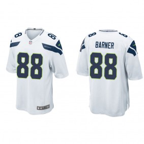 Men's A.J. Barner Seattle Seahawks White Game Jersey