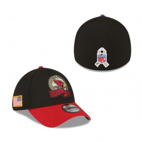 Men's Arizona Cardinals Black Cardinal 2022 Salute To Service 39THIRTY Flex Hat