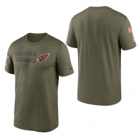 Men's Arizona Cardinals Olive 2022 Salute to Service Legend Team T-Shirt