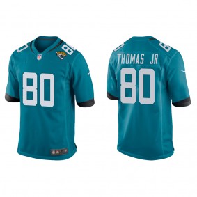 Men's Brian Thomas Jr. Jacksonville Jaguars Teal Game Jersey