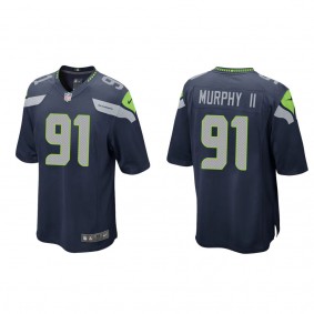 Men's Byron Murphy II Seattle Seahawks College Navy Game Jersey