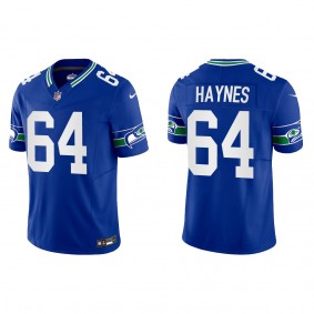 Men's Christian Haynes Seattle Seahawks Royal Throwback F.U.S.E. Limited Jersey