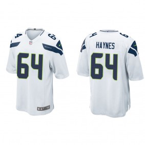 Men's Christian Haynes Seattle Seahawks White Game Jersey