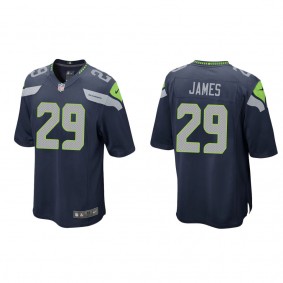 Men's D.J. James Seattle Seahawks College Navy Game Jersey