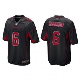 Men's Darius Robinson Arizona Cardinals Black 2nd Alternate Game Jersey