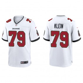 Men's Elijah Klein Tampa Bay Buccaneers White Game Jersey