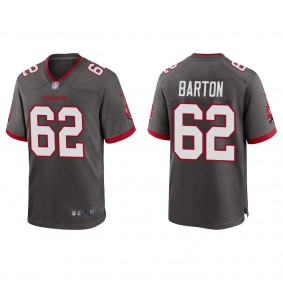 Men's Graham Barton Tampa Bay Buccaneers Pewter Alternate Game Jersey