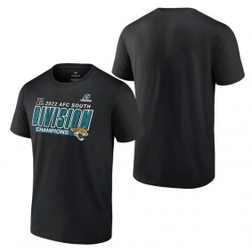 Men's Jacksonville Jaguars Fanatics Branded Black 2022 AFC South Division Champions Divide & Conquer T-Shirt