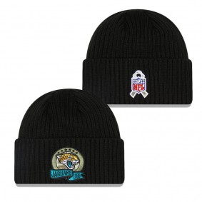 Men's Jacksonville Jaguars Black 2022 Salute To Service Knit Hat