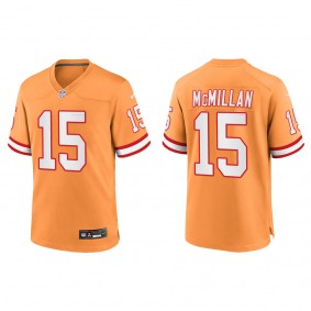 Men's Jalen McMillan Tampa Bay Buccaneers Orange Throwback Game Jersey