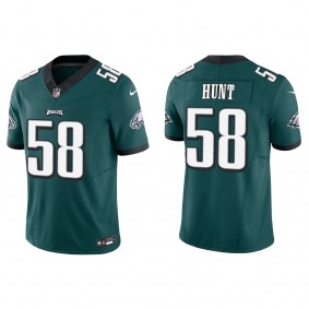 Men's Jalyx Hunt Philadelphia Eagles Midnight Green Vapor F.U.S.E. Limited Jersey