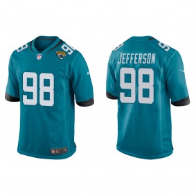 Men's Jordan Jefferson Jacksonville Jaguars Teal Game Jersey