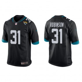 Men's Keilan Robinson Jacksonville Jaguars Black Game Jersey