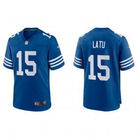 Men's Laiatu Latu Indianapolis Colts Royal Alternate Game Jersey