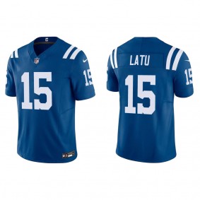 Men's Laiatu Latu Indianapolis Colts Royal Vapor F.U.S.E. Limited Jersey