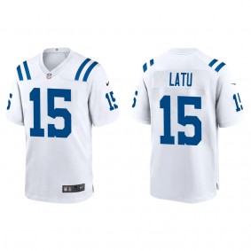 Men's Laiatu Latu Indianapolis Colts White Game Jersey