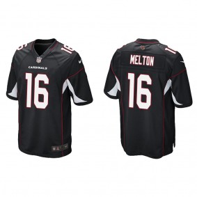 Men's Max Melton Arizona Cardinals Black Alternate Game Jersey